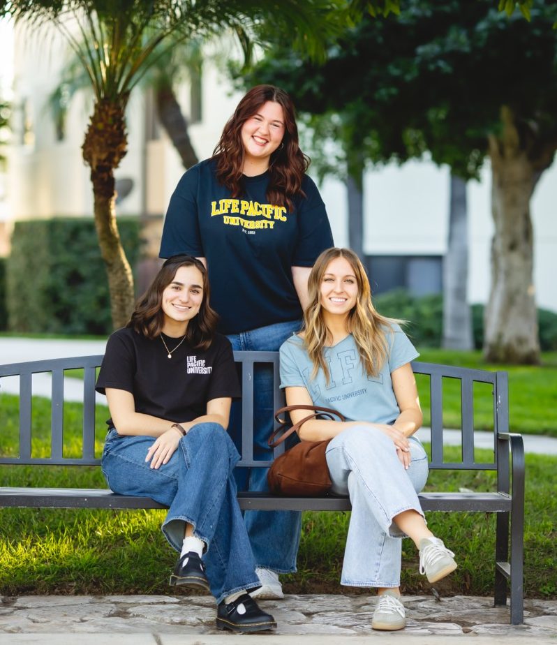3 girls bench