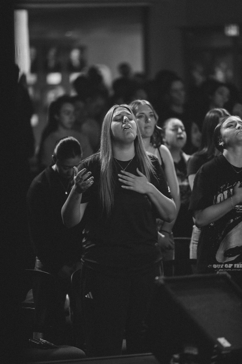 Life Pacific University students in chapel