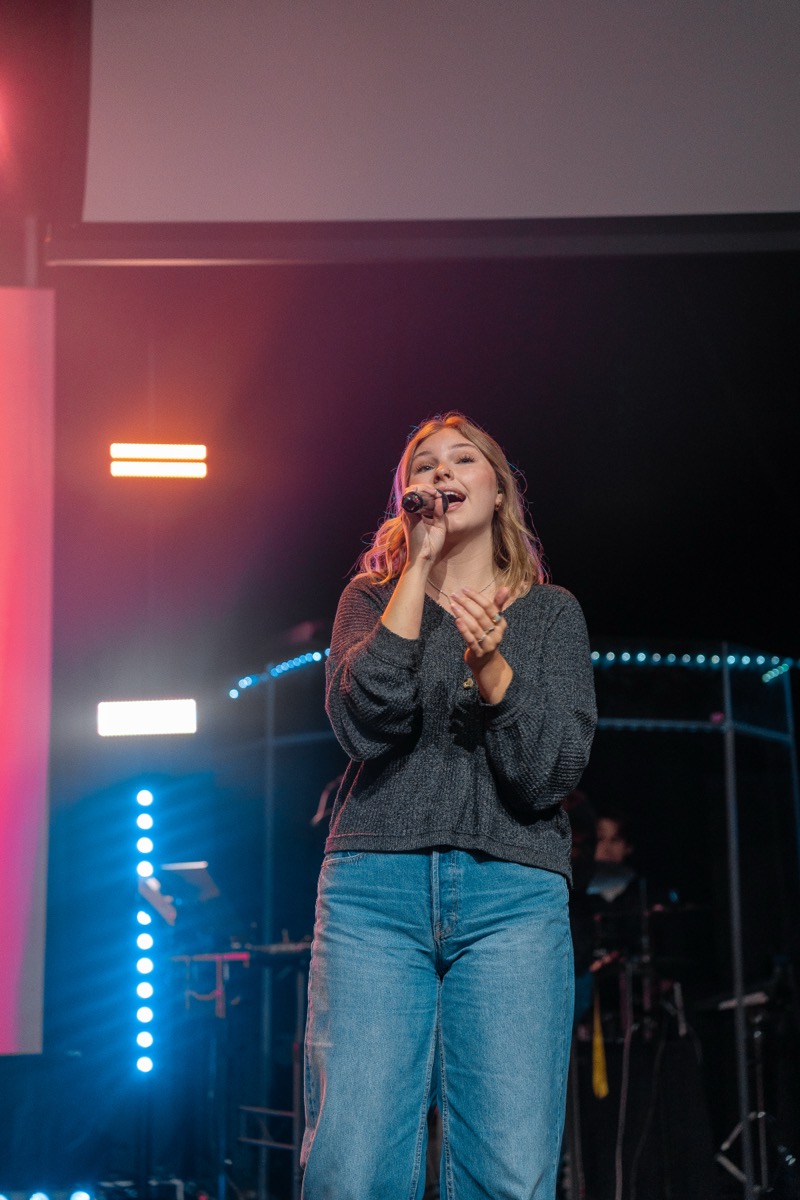 Student-led worship at Life Pacific University chapel
