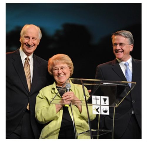 Dr. Glenn Burris with Dr. Jack and Anna Hayford