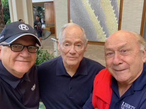 Dr. Glenn Burris with Dr. Tommy Barnett (Phoenix Dream Center Church) and Dr. Elmer Towns (co-founder of Liberty University)