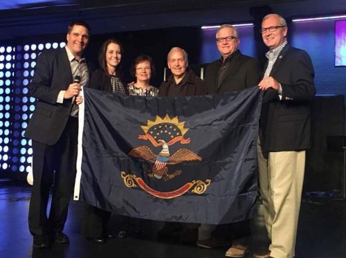 Dr. Glenn Burris with FSQ pastors Kurt  Lisa Chaffee and Senator Kevin Cramer (N.Dakota)