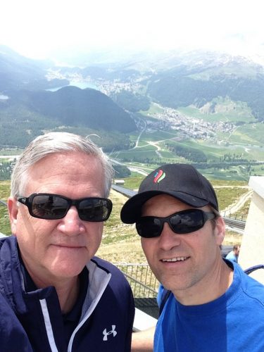Dr. Glenn Burris with Swiss National Leader Volker Heitz