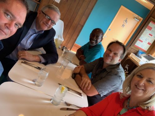 Dr. Glenn Burris with his executive team