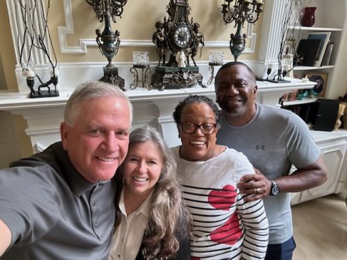 Dr. Glenn and Debbie with Huey and Ruth Hudson