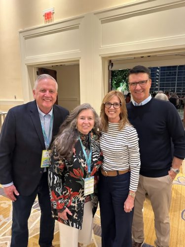 Dr. Glenn and Debbie with Pastors Randy and Sandy Remington at Foursquare Connection '20