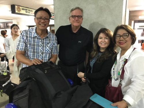 Dr. Glenn and Debbie with Val and Sally Chaves, former national leader in The Philippines
