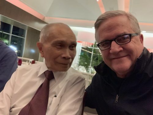 Glenn Burris with Pastor Mandy, former national leader, Indonesia