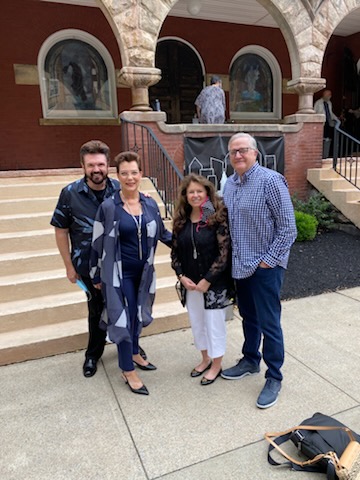 Glenn Burris with Pastors Roger and Heather Thrower, WV